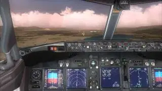 PMDG 737 NGX Landing to LTFE (Turkish Airlines)