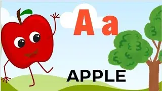PHONIC SONG WITH TWO WORDS - A FOR APPLE - ALPHABET SONG
