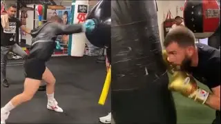 CANELO VS CALEB PLANT SIDE BY SIDE TRAINING COMPARISON