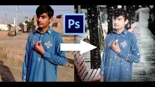 adobe photoshop cs6 snowing photo editing tutorial 2020
