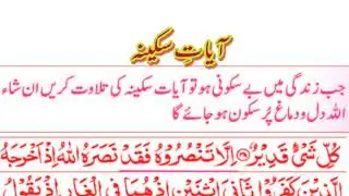 آیات سکینہ/ قرآنی آیات مبارکہ/Ayat e sakina I surah tobah
