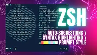 Customize your ZSH (auto-suggestions, prompt theme, syntax highlighting and more)