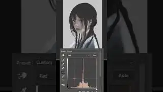 Use the curve adjustment layer mode to add color to a greyscale painting