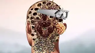 ASMR maggots Removal on trypophobia scalp & face