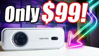 Best Smart Projector Under $100!!! | Aurzen EAZZE Series D1
