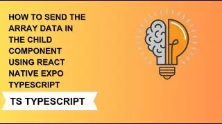 how can send my array data using props in react native expo typescript @codemadness