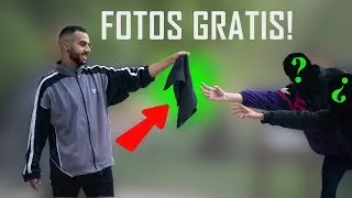 Le hago FOTOS GRATIS al que coja ESTE PAÑUELO 📷🏃‍♂