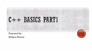 Structured programming - C++ basics part 1