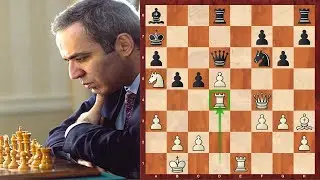 Гарри Каспаров - Веселин Топалов. Красивейшая жертва ладьи !