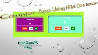 #9 Counter App Using JavaScript || CSS Animation Effects With Code || 