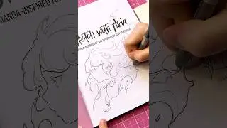 drawing in my book! #inkdrawing #inking #sketchwithasia