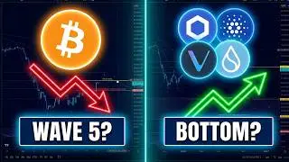 Bitcoin & altcoins LINK, ADA, VET, SUI. Elliott Wave update, Fibs, the next targets & Crypto bottom.