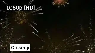 Overlays video Orange Fireworks