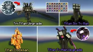 UPDATE BARU ADDON SKIBIDI TOILET TERKEREN TITAN DI MINECRAFT! AKHIRNYA ADA TRI TITAN UPGRADE!