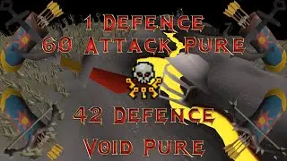 1 Def/60 ATTK & Void Pure Quiver Pking OSRS - (Combos/Smiting) Claws Smited!  OSRS Bond Giveaway!