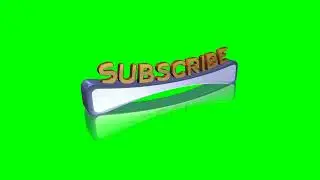 Green Screen Subscribe Button Animated  Royalty Free Video 0004