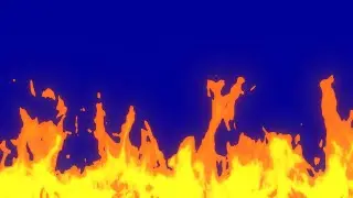 Anime Fire Blue Screen 9
