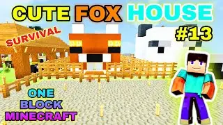 ⛏️ Minecraft Easy Build Tutorial :: 🦊 Cute Fox House & Interior 🏡 like FOX FACE #13