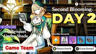 Second Blooming event - DAY - 2  A museum Of Innocence - F2P GUIDE - Genshin