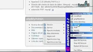 Configurar Wamp Server (Servidor). Tutorial 5. Curso de Programación Php y MySql en Español.