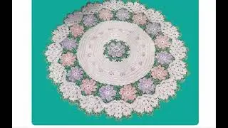 Круглые коврики еще 10 вариантов со схемами