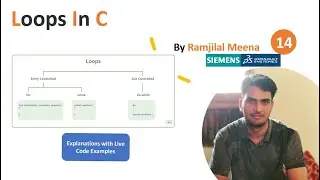 C_14 Loops in C | Entry controlled | Exit controlled | for | while | do while | Programming in C