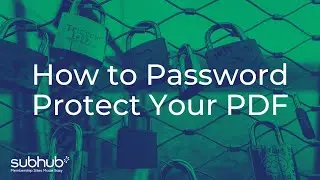Password Protect a PDF