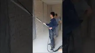 г. Ярославль. Работа на штукатурной станции SertaMaster XL PRO, штукатурка — Knauf Mp75 