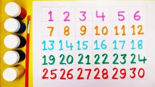 Number Names in English 1 to 30 - Number learning for kids | 1 To 30 Numbers for kids