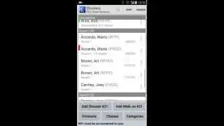 Squadding Competitors in Android PractiScore application