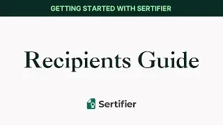 Sertifier | How to Add Recipients to Your Campaign