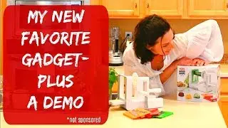 SPIRALIZER REVIEW 2018 - MY NEW FAVORITE KITCHEN GADGET - HOW TO USE OXO SPIRALIZER