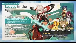 Kazuha's banner is just out