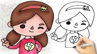 💗 Cómo dibujar a Toca Boca - Dibujo fácil de Toca Boca