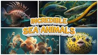 Learn Sea Animals names sharks whales fish | Aquatic Animals