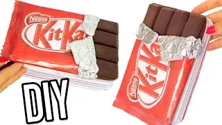 DIY KIT KAT Notebook! WEIRD Back To School Supplies You Need To Try!