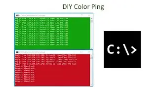 How to create Color Ping batch script || Windows