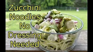 Try This Salad - No Salad Dressing - Zucchini Noodles Avocado Cauliflower - Medical Medium Recipe