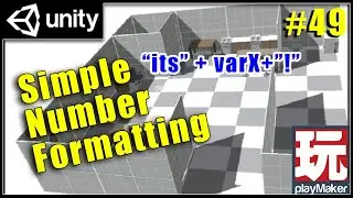 Number and string building - Beginner Unity Playmaker Tutorial
