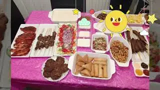 Party Buffets Table food/ Birthday Party Buffet idea