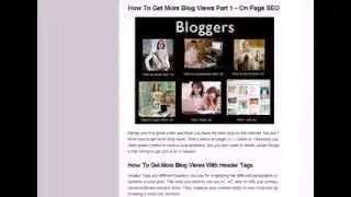 How To Get More Blog Views