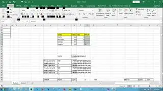 MS Excel - Index Function