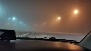 Туман 01.11.21 г. Дороги Подмосковья. Клин - Москва - Долгопрудный.