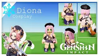 Roblox Diona Cosplay: Genshin Impact Cosplay on Roblox
