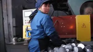 Bar material through heat