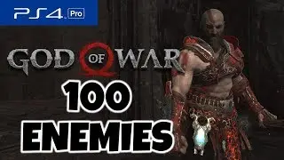 Kratos vs 100 Enemies - Muspelheim Trail - God of War PS4 Pro [1080p]