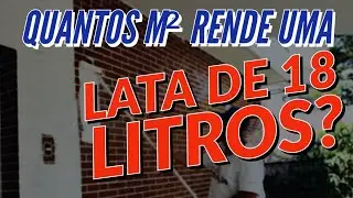 Tinta 18 litros pinta quantos metros quadrados?