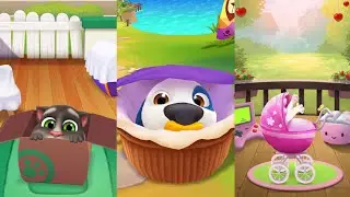 My Talking Tom 2 Vs My Talking Hank 2 Vs My Talking Angela 2