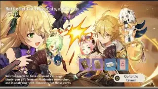 Genshin Impact (PS5): Battlefield of Dice, Cats, and Cards (TCG) world quest & daily missions co-op