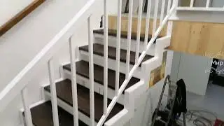 Лестница на второй этаж из металла под ключ